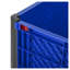 Contenant en vrac pliable avec roulettes, bac de rangement en PEHD à paroi solide, capacité de 600 lb, bleu