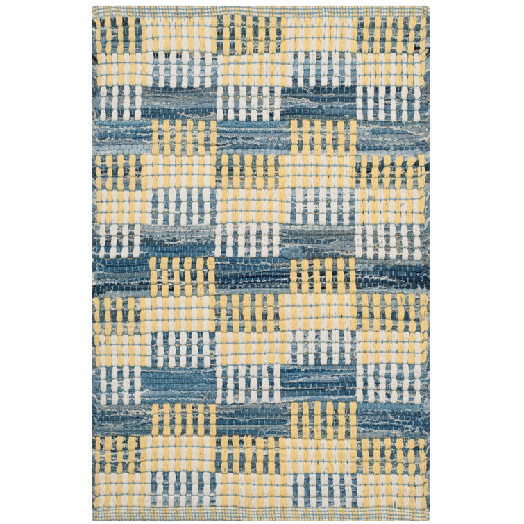 Alberta Hand Woven Cotton Abstract Rug
