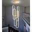 Lustre moderne à intensité variable de 138 po à DEL