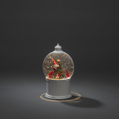 Holiday Glow Christmas People Snow Globe