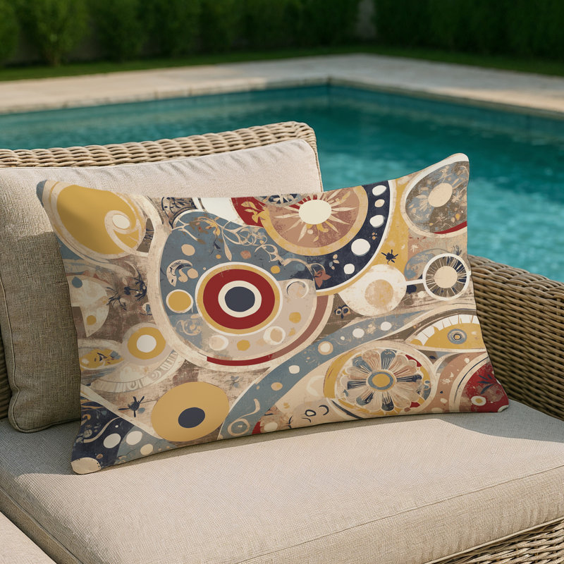 Lively Spark Indoor And Outdoor Throw Pillow, Rectangle 25"H x 18"W