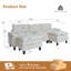 Ensemble de canapé modulaire en velours côtelé 118 po 118 po-188003597