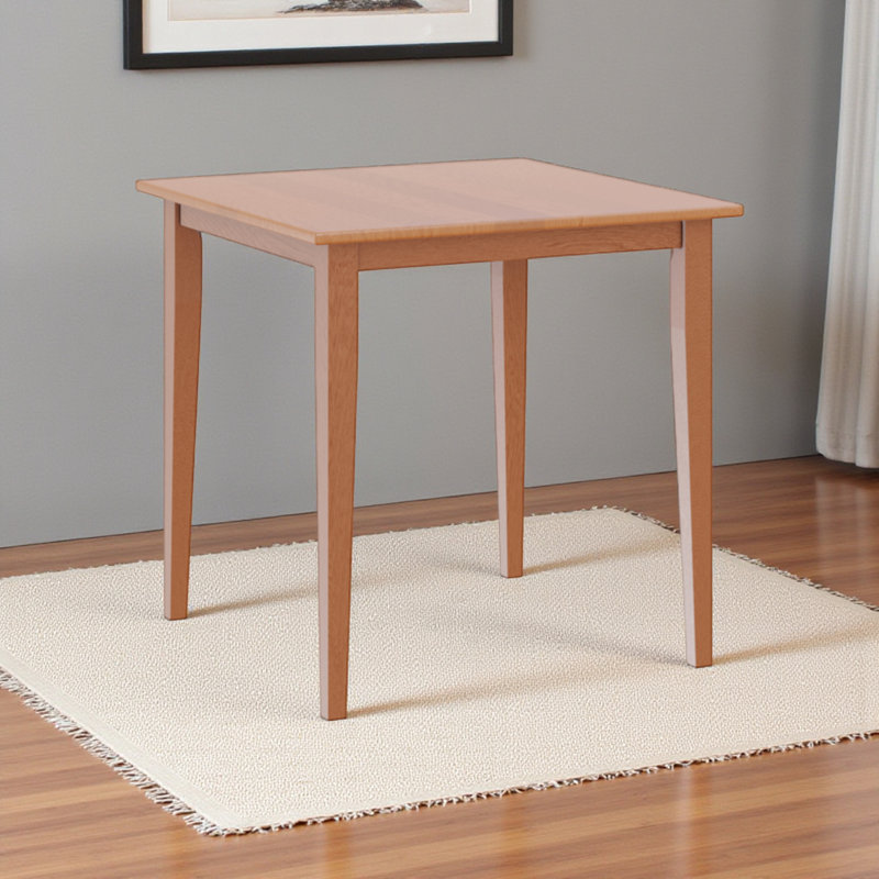 Ensemble de salle à manger en bois de chêne clair brun clair H 29 po x l 29,5 po x P 29,5 po Belknap