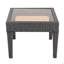 Table d'appoint d'extérieur en osier, table d'appoint