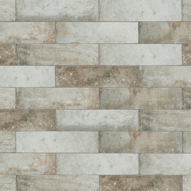 Americana Boston Brick 2-1/2 In. X 10 In. Porcelain Rustic Wall & Floor Tile