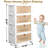 4 Tier Plastic Storage Bins And Boxes Organizer - Stackable With Lids For Bedroom, Living Room, Office - Foldable Containers