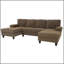 Canapé en forme de U rembourré nubby, conception de chaise double confortable avec accoudoirs rembourrés-428437208