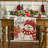 Xmas Trees Let It Snow Blue Snowman Christmas Table Runner, Seasonal Winter Holiday Kitchen Dining Table Decoration For Home Party Decor-1469612144-1445270641