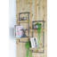 Tablette murale 12 "x 6" x 27 "en fer avec deux tablettes