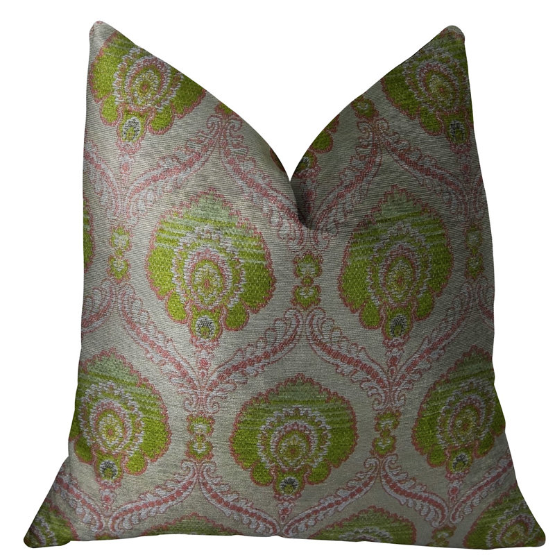 Coussin de luxe fabriqué à la main Tulip Garden, 26 po x 26 po, Coussin décoratif