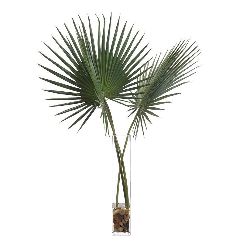 Delta Faux Palm Plant in Glass Jar