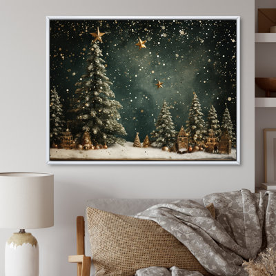 Green Christmas Pine Tree Decor - Tree Pine Wall Art