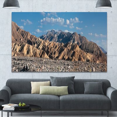 Beautiful Hills in Death Valley - Wrapped Canvas Photograph Print -  Design Art, PT16541-20-12