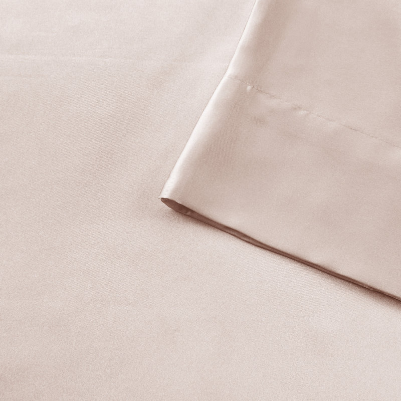 Navy Satin Standard/Queen Pillowcase Set