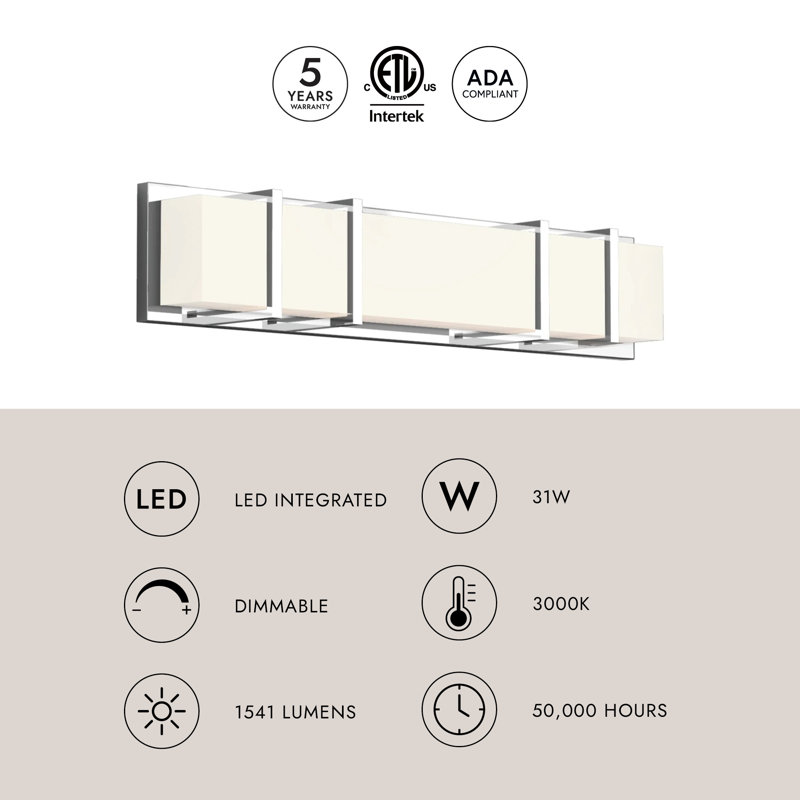 Alberni 1 - Light LED Bath Bar