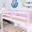 Wood Frame Twin Over Twin Size Bunk Bed With Ladder,Strengthened Slats-321203895