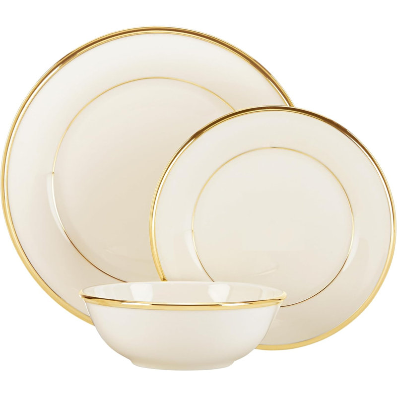Lenox Garden Grove Bone China 3 Piece Place Setting, Service for 1