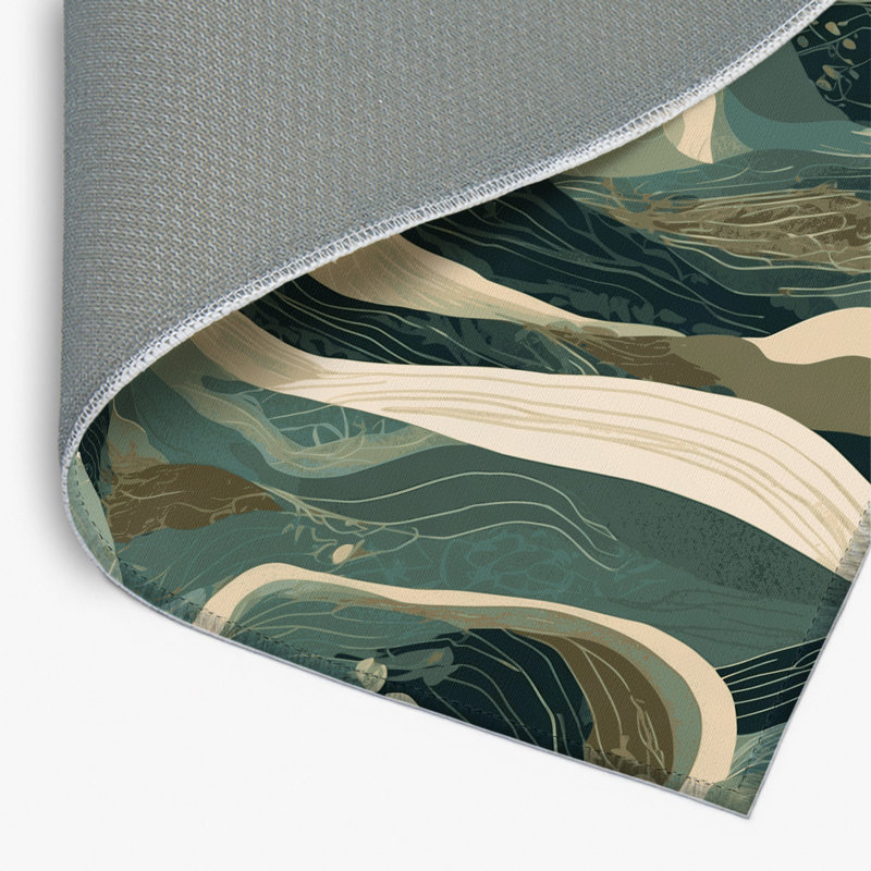 Tapis intérieur et extérieur Sunlit Ripples, Rectangulaire 2 pi x 3 pi