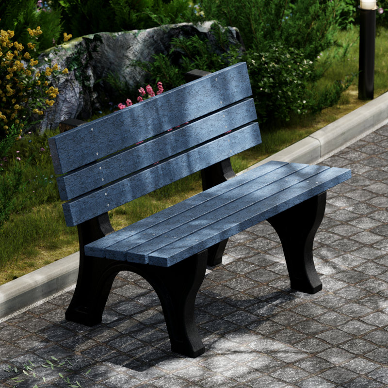Banc Heritage Park, 4 pi, Bleu patriote / Noir