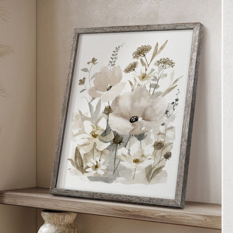 «Neutral Nature II», reproduction encadrée - bois massif 47041, H 30 po x l 24 po