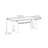 Solid wood resin dining table-1477522122