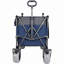 Chariot pliant multifonctionnel avec chariot pivotant et poussoir avec poignée rotative et pneus de plage de 9 po x 4 po pour le camping et la plage - 300 L très résistant, charge de 480 lb, grande capacité de transport, d'épicerie et d'utilisation à l'extérieur-123018744