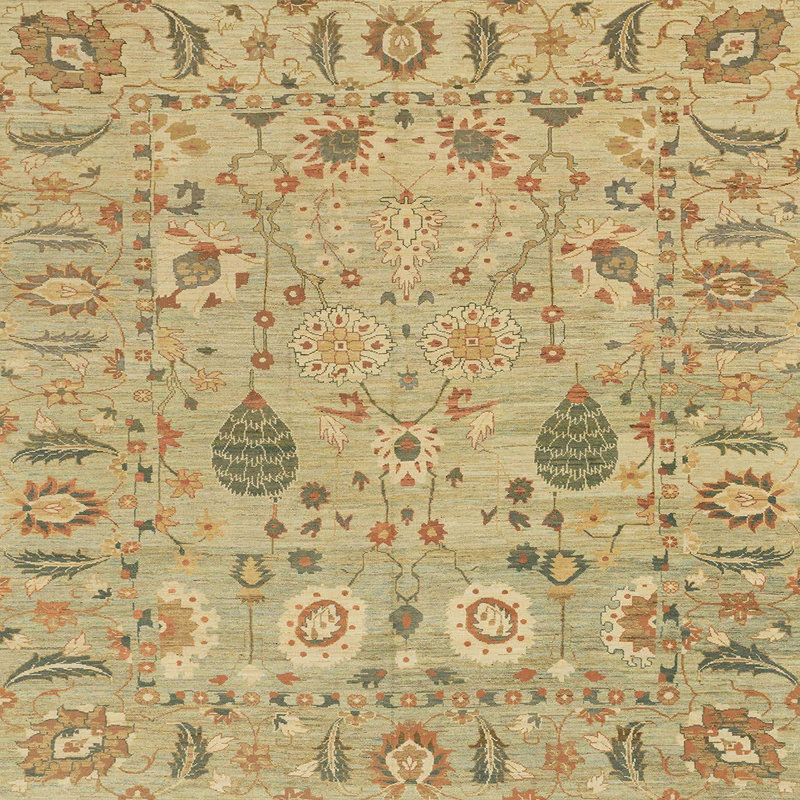 Abstract Indoor Rug, Square 7'