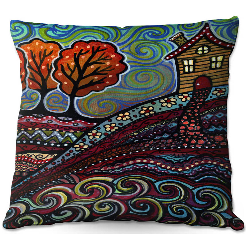 Coussin décoratif canapé joyeuse house, 18 po x 18 po