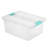 Sterilite Latching Storage Tote Box and Deep Clip Box