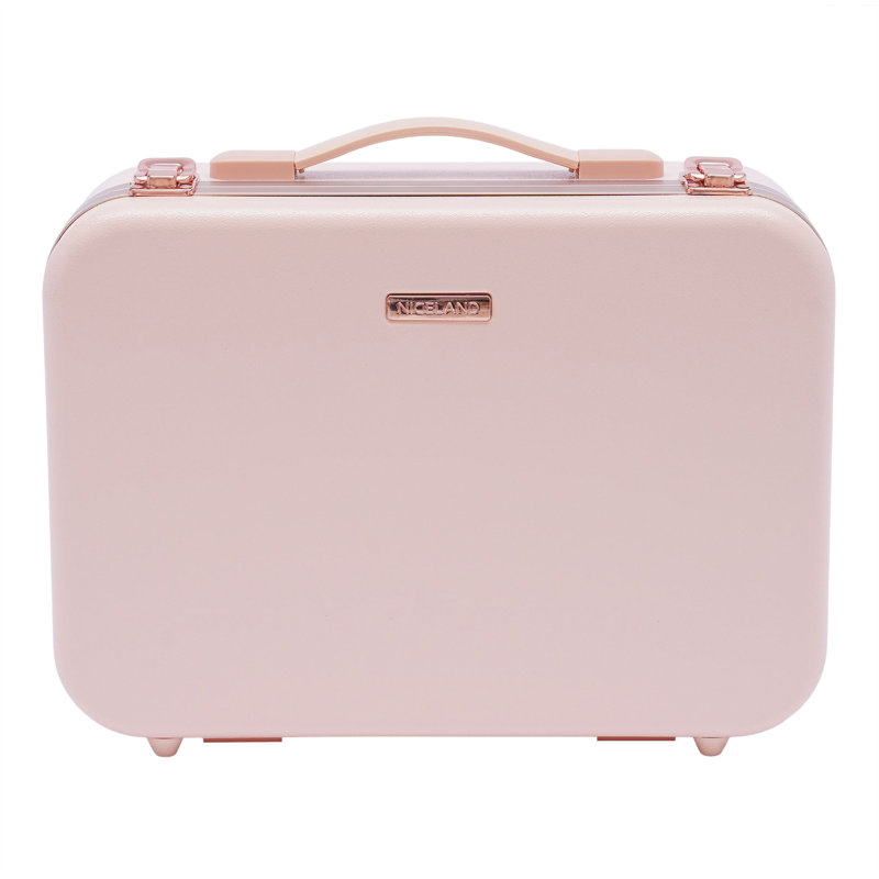 Larencia 13'' Portable Multifunction Makeup Case With LED Mirror, Pink