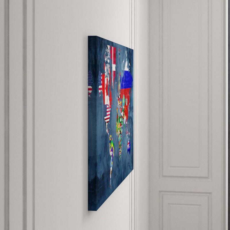 The World Print by Zoey Riley, Outdoor, 54" H x 81" W x 1.5" D