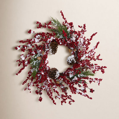 24'' Pinecones Wreath