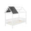 Lit simple en bois avec clôture-47677558