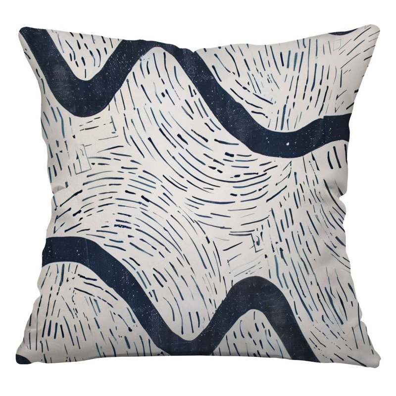 Coussin Wavy Lines, H 26 po x l 26 po