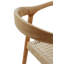 Krier 43cm H Solid Wood Armchair in Natural