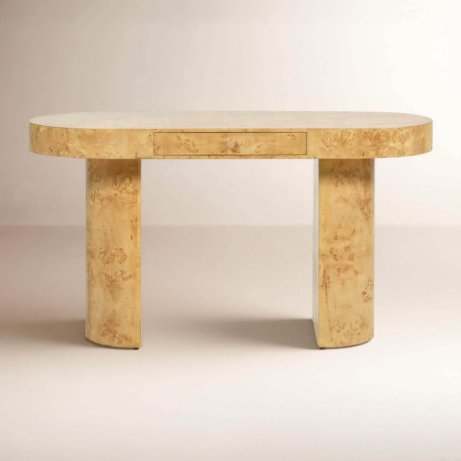 Hurston 55.5 " Computer Desk, Natural Brown