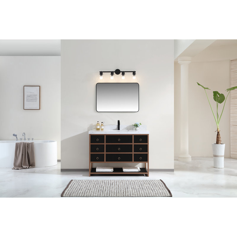 48" Freestanding Standard Bathroom Vanity with Top