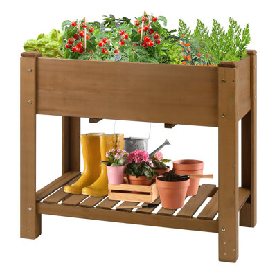 Behn Wooden Raised Garden Bed