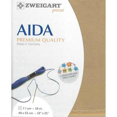 18-Count Dirty Precut Fein-Aida Cross Stitch Fabric by Zweigart 3793/300