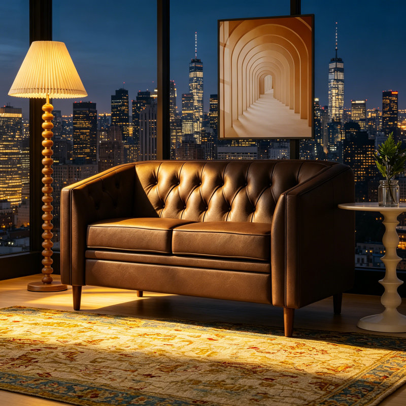 LOVESEAT, Dark Brown PU