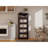 Retro Brown, 20" Side Wide Folding Storage Cabinet ,4 Tiers,19.69"×11.81"×40.55",Collapsible Storage Bins With Magnetic Door, Plastic Storage Cabinet With Wheels-244514295