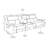 Prairieville Lambswool 4-Piece Sofa Sectional with Console