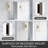 12''W x 30" H Recessed or Surface Mount Bathroom Mirror Beveled Medicine Cabinet  With Adjustable Glass Shelves-2042089482-2042089494