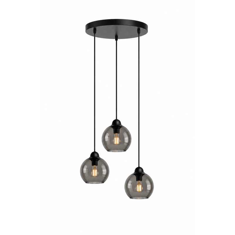 Sodus 3 - Light Cluster Pendant, Black