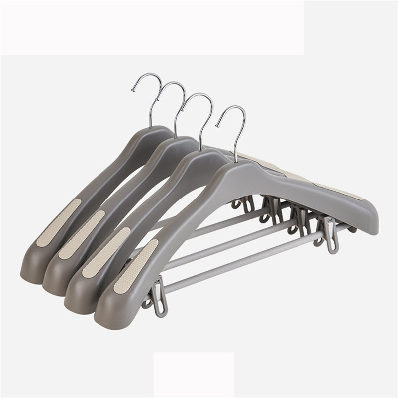 Cintre en plastique avec pince pour pantalons, 8