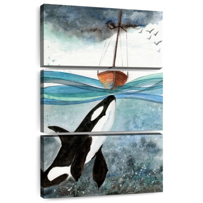 Brampt Whale Under Boat