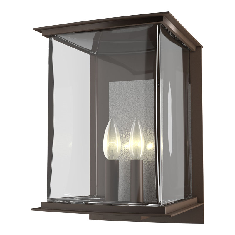 Kingston 7" Outdoor Wall Lantern, Translucent Vintage Platinum, Coastal Bronze, 12.1'' H X 7'' W X 7.2'' D