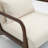 25.6'' Wide Mid Century Upholstered Solid Wood Accent Chair with an Extra Pillow-1308963621