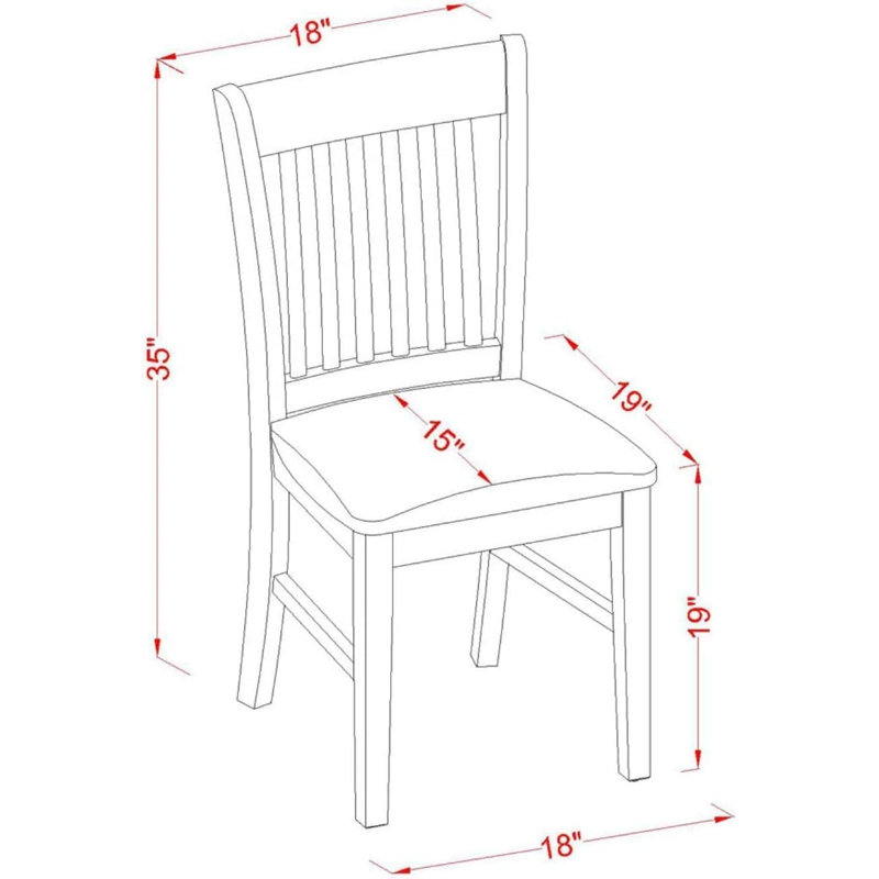  Chaises en bois de chêne revêtues de tissu d'ameublement avec coussin, ensemble de 2