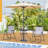 Square Patio Bistro Table with Umbrella Hole